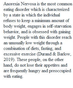 Discussion 5 Eating and Sleeping Disorders